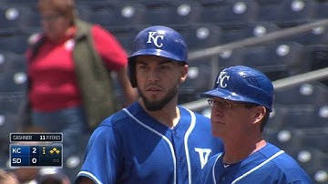 KC@SD: Hosmer lines a single to bring in two runs