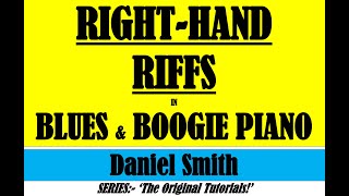 RIGHTHAND RIFFS IN BLUES & BOOGIE PIANO.
