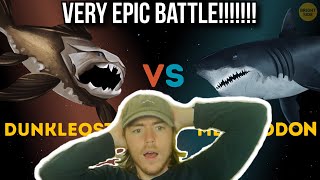 FISH BIOLOGIST REACTS TO DUNKLEOSTEUS VS MEGALODON!!