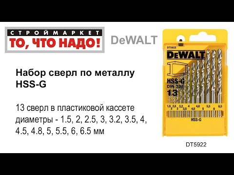 Набор сверл по