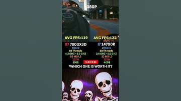 Ryzen 7 7800X3D vs Core i7 14700K – Best CPU for Gaming Performance? #pcgaming #shorts