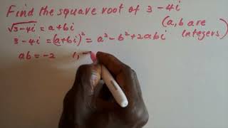 How to find the square root of complex number 3
