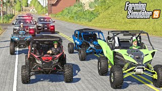 RIPPIN' RAZORS ON INTERSTATE (POLICE CHASE) | FARMING SIMULATOR 2019