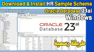 Download & Install HR Sample Schema, Unlock & Connect to HR User Account, Oracle Database 23ai