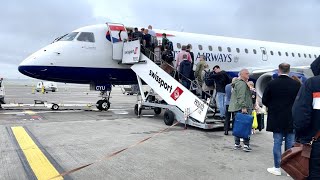 British Airways CityFlyer Embraer 190SR Dublin (DUB) - London City (LCY) Economy Flight [4K]