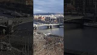 Jiný pohled na Vltavu, Praha  #vltava #most #praha #fyp