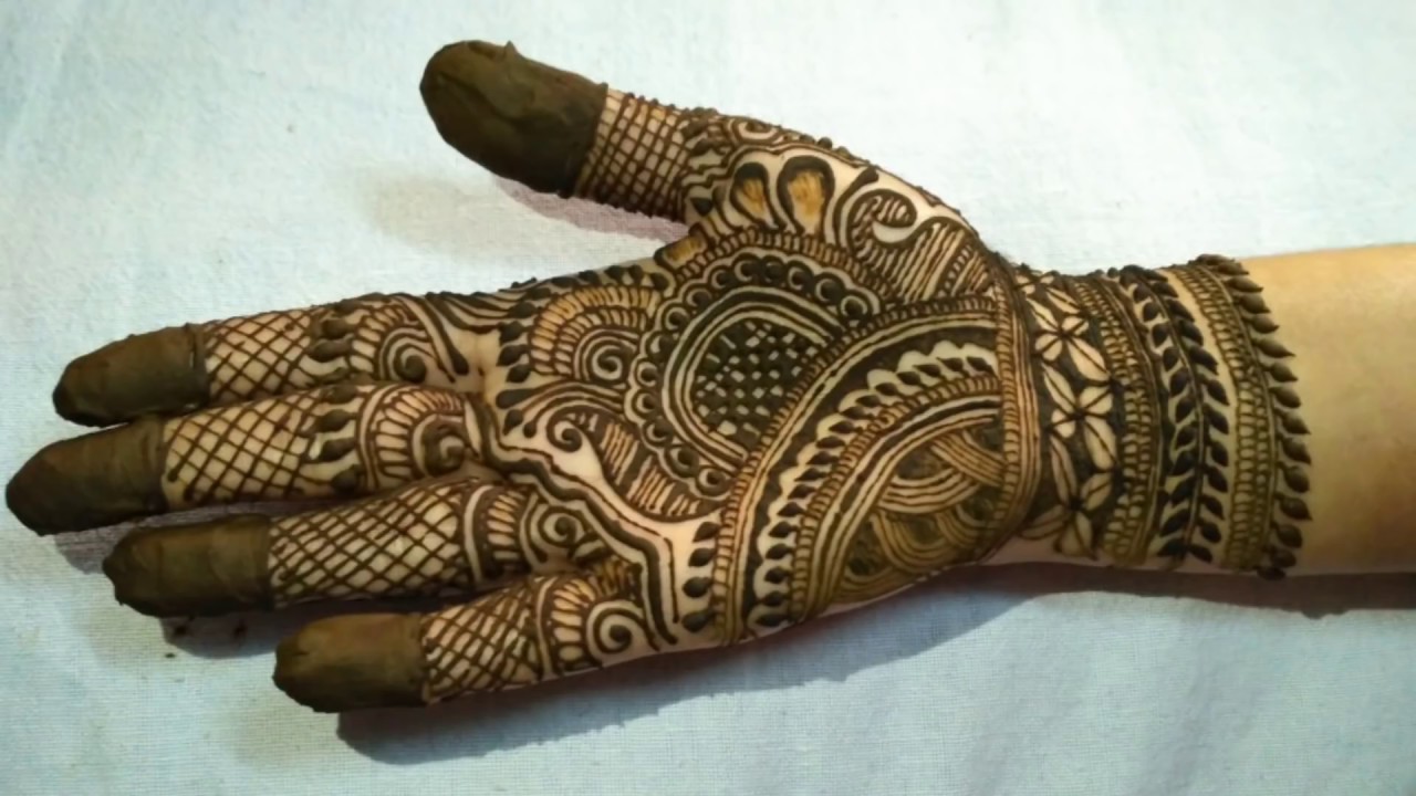 Easy And Simple Wedding Special Mehndi Design For Hand 2018 Youtube