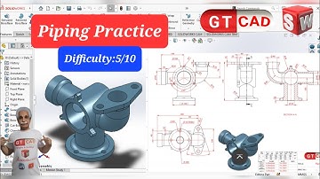 piping part|elbow flange in solidworks