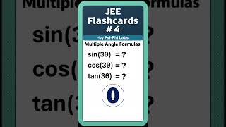 Scroll and learn | Multiple angle formulas | JEE Flashcards #jee #maths #jeemains #jeemain
