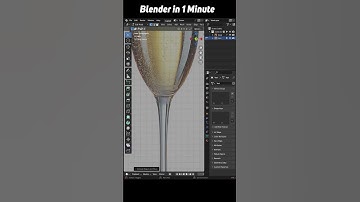Model a vine glass in 1 Minute #shorts #blender #blendertutorial