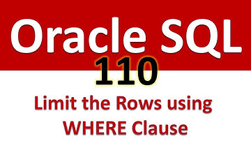 SQL for Beginners   110    Limit the Rows using WHERE Clause
