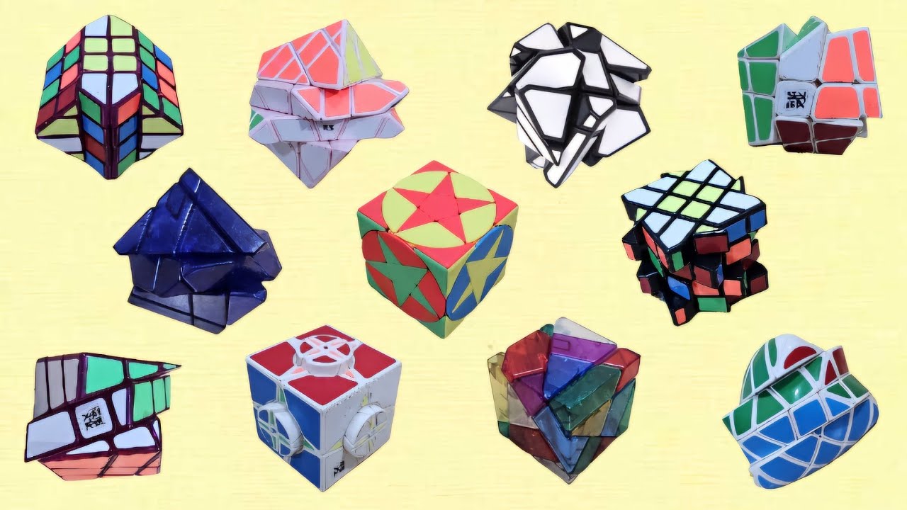 Review of Super Unique Variations of Rubik's Cube - YouTube