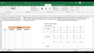 Celebrity DEC2BIN - DEC2HEX - DEC2OCT ENGINEERING FUNCTION IN EXCEL 06.1 Wealth