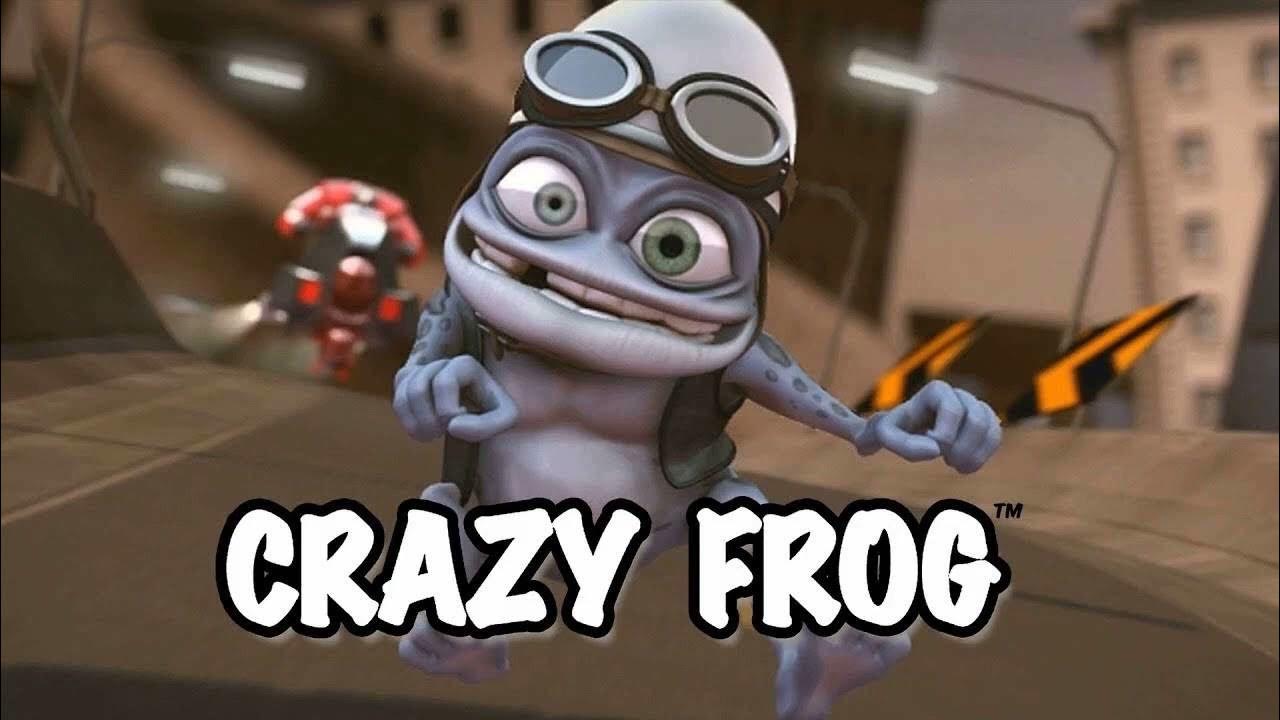 Включи канал frog. Crazy Frog 2002. Crazy Frog на мотоцикле. Лягушонок Froggy Crazy. Crazy Frog картинки.