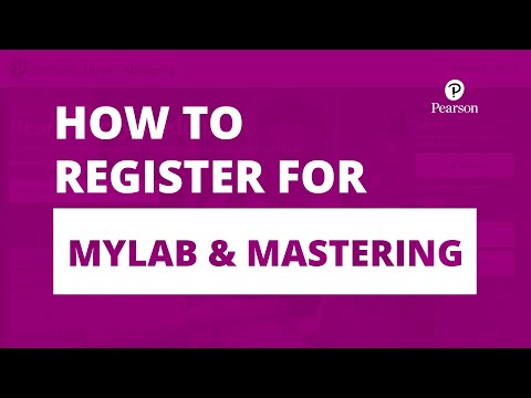 Learn with MyLab & Mastering: How to register for your course