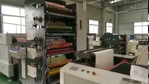 Paper Cup fan Roll Die Punching Machine inline Flexo Printing Machine in Customer