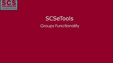 SCSeTools Group Functionality