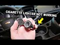 CHEVROLET CRUZE FRONT CIGARETTE LIGHTER SOCKET REPLACEMENT REMOVAL, CIGARETTE  LIGHTER NOT WORKING
