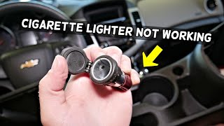 CHEVROLET CRUZE FRONT CIGARETTE LIGHTER SOCKET REPLACEMENT REMOVAL,  CIGARETTE LIGHTER NOT WORKING