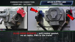 CDL Pre-trip inspection - COMBINATION CONNECTION   COUPLING