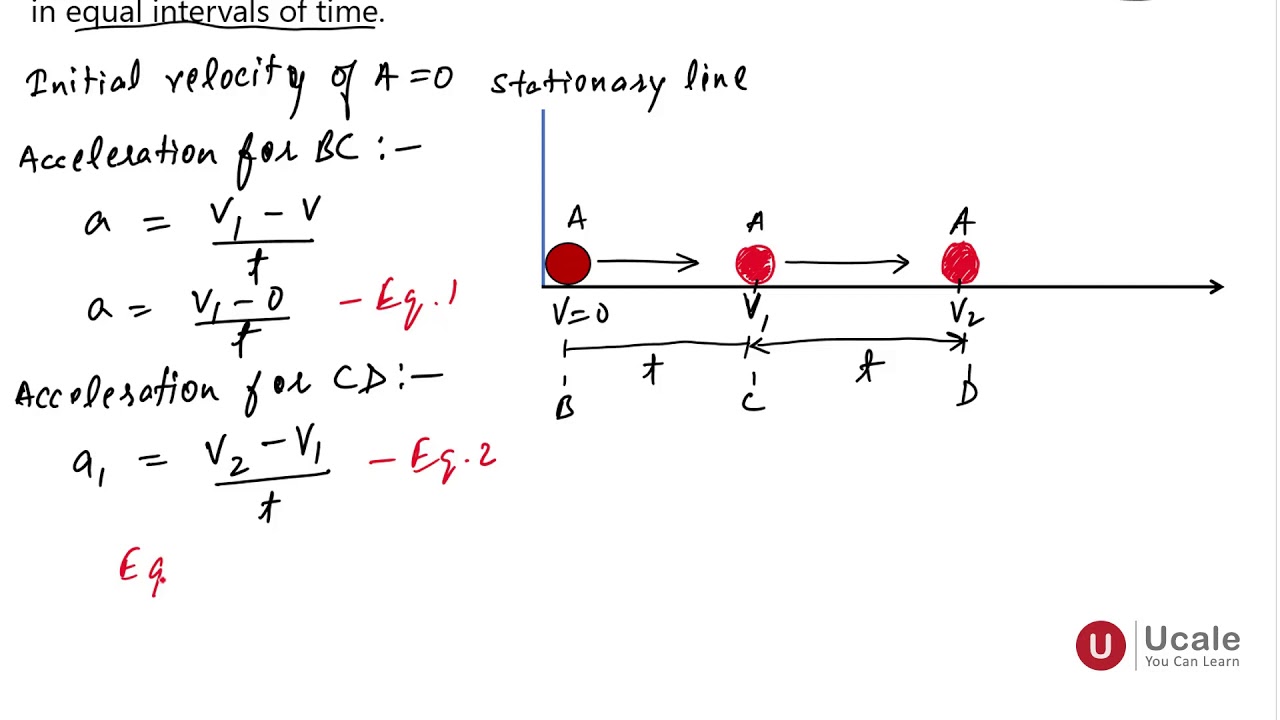 Uniform Acceleration Physics Class 11 Ucale YouTube