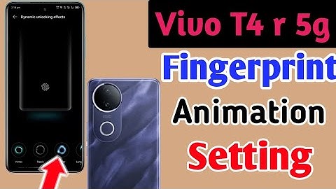 Vivo T4r 5g Fingerprint animation kaise lagaye / fingerprint animation setting in Vivo T4r 5g