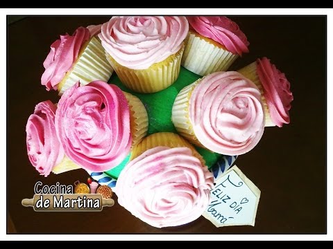 Cupcakes para el día de la madre | Recetas de cocina| Cocina de Martina