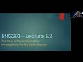 ENG203 Lecture 6.2 - The Case of the Scratched Car