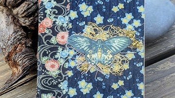 Make your first Fabric Junk Journal Upcycled Book Junk Journal Tutorial -Super Easy VIDEO 1