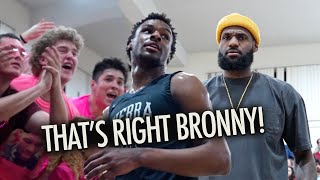 Bronny James Heated Playoff Game: Unknown Player Points at LeBron After Crazy Shot!