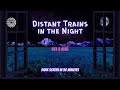 Sounds for sleeping  distant train and nighttime ambiance  dark screen  over 10 hours