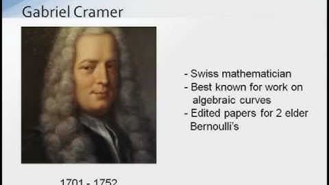 Cramers Rule - Solving Linear Systems with Determinants
