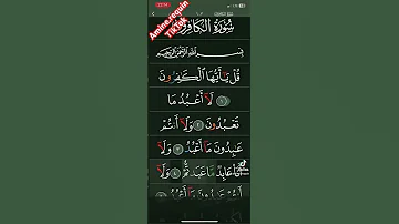 سورة الكافرون بصوت القاريء الشيخ ياسر الدوسري 