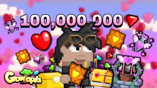 100,000,000 Gems 300 Valentines Gacha Growtopia