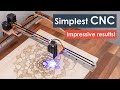 How I built the Simplest CNC Machine with minimum parts possible | DIY Laser Engraver