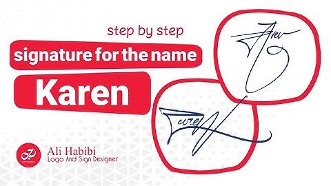 Three signatures with the name Karen