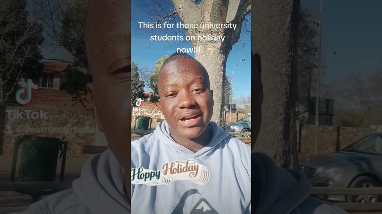 This is for those university students who are on holiday now!!! 