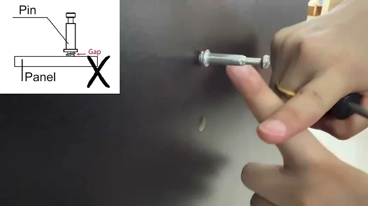 how to use furniture cam lock and nut