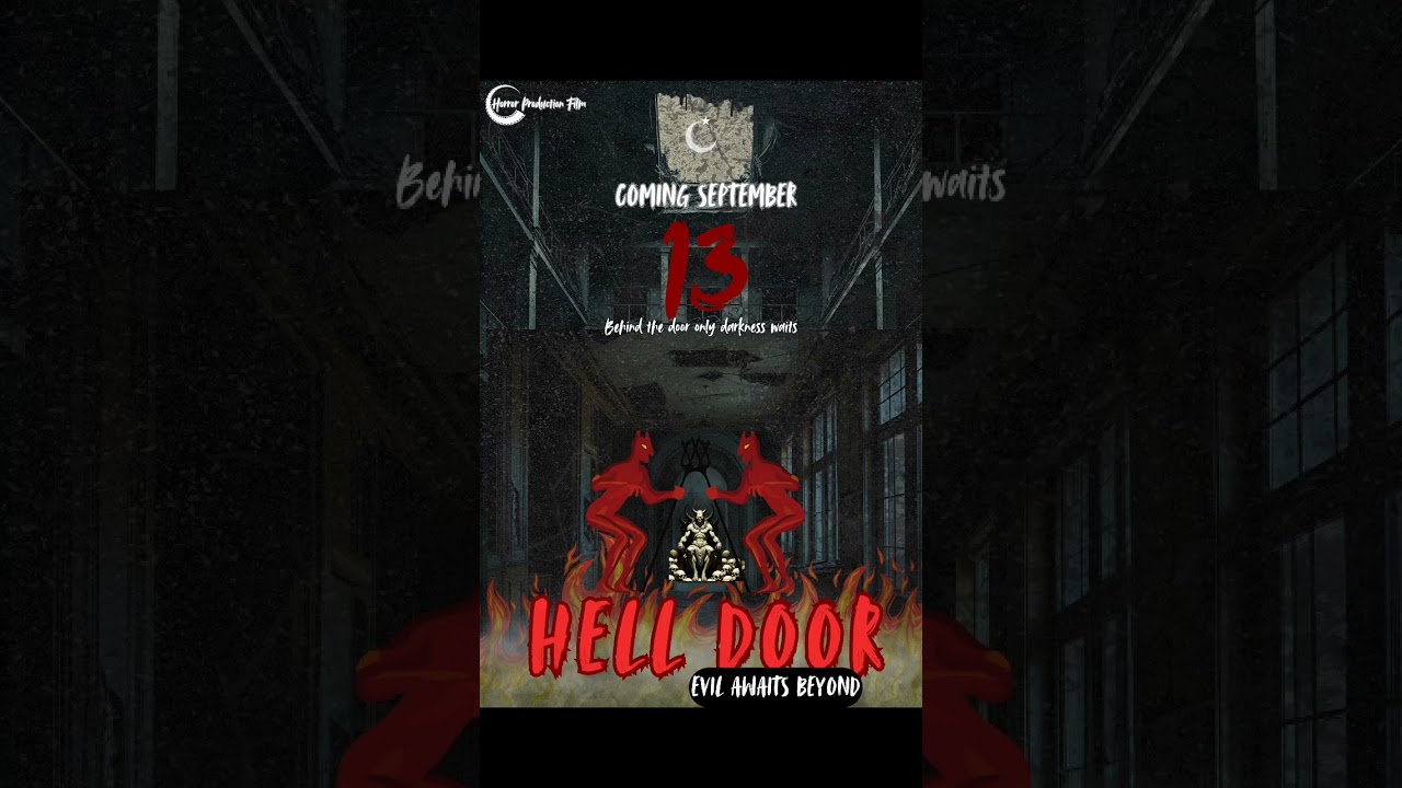 Hell Door Horror movie poster design 