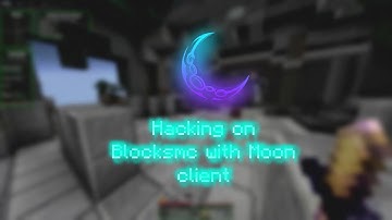 Hacking on Blocksmc with ft.Moon Client | Dirfters
