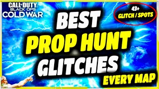 COD COLD WAR GLITCHES *NEW* BEST PROP HUNT GLITCH/SPOTS ON EVERY MAP (BOCW PROP HUNT GLITCHES)