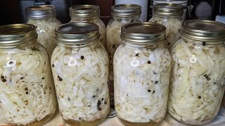 Canning Sauerkraut