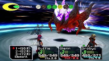 Chrono Cross Final Boss Lavos (Time Devourer) BAD ENDING