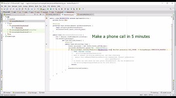 Phone call app Android in 5 minutes.
