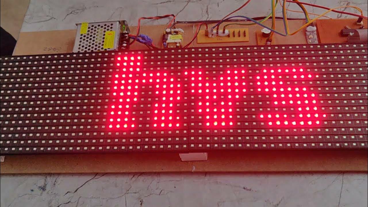 Android Bluetooth Control College Notice board using P10 LED Display ...