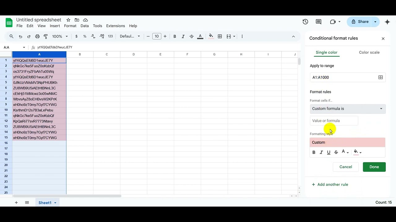 How to Highlight Duplicate Values in Google Sheets? - YouTube