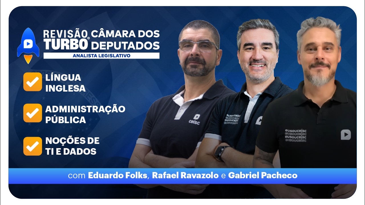 Revisão Turbo CD Analista Legislativo: Líng. Inglesa, Adm. Pública e Noções de TI e Dados
