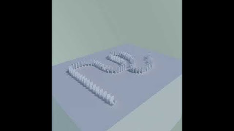 Blender Domino Effect