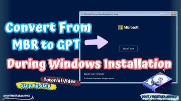 How to Convert MBR to GPT During Windows Installation #doit_mostafa 🖥