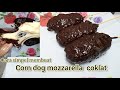 Cara Membuat Mozzarella Corn Dog Coklat